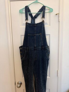 Dark Wash Denim Overalls - Classic Jean Jumpsuit